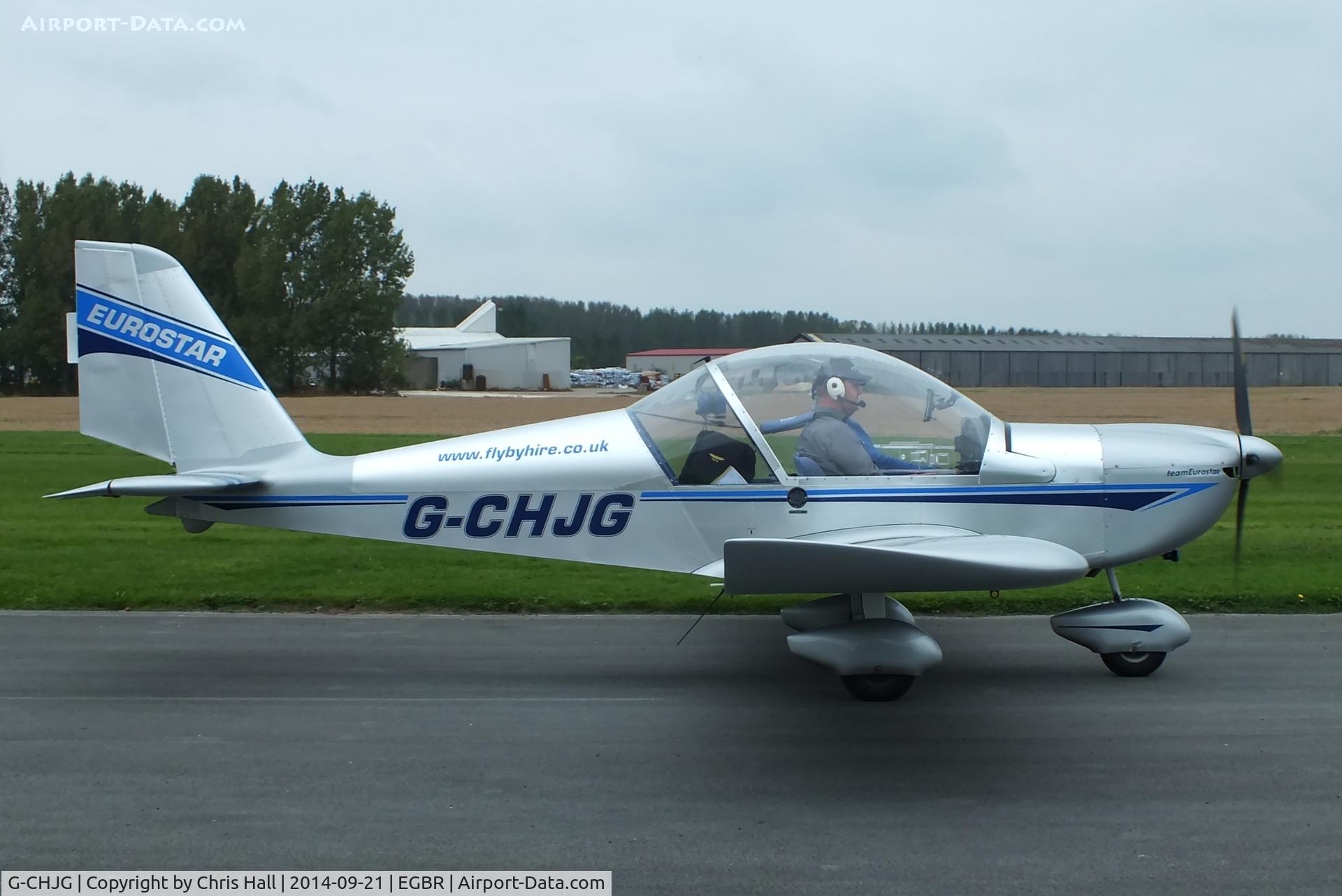 G-CHJG, 2012 Cosmik EV-97 TeamEurostar UK C/N 3938, at Breighton's Heli Fly-in, 2014