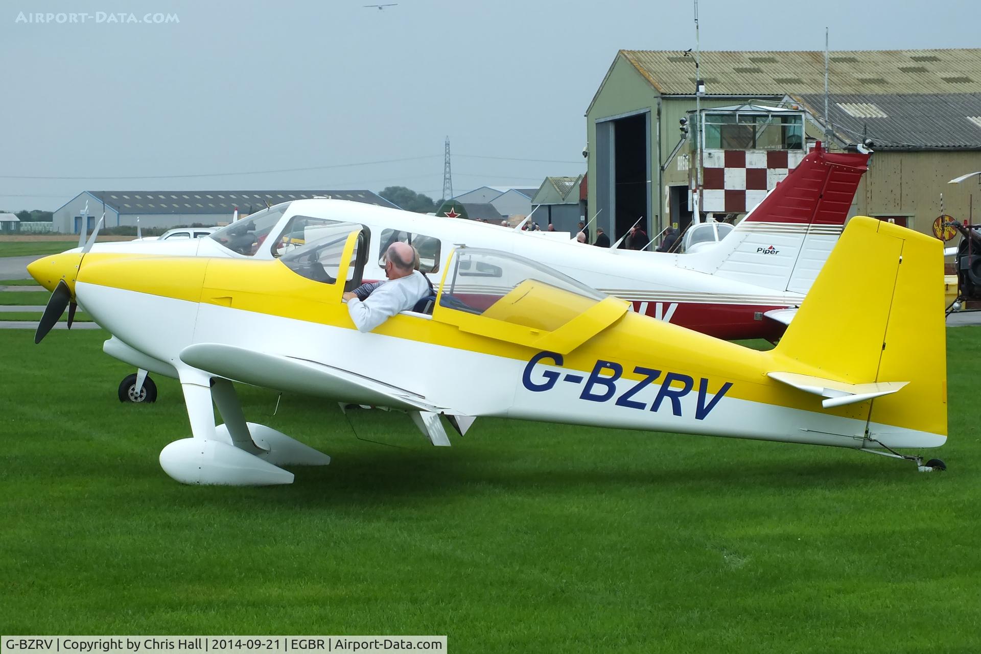 G-BZRV, 2002 Vans RV-6 C/N PFA 181A-13573, at Breighton's Heli Fly-in, 2014