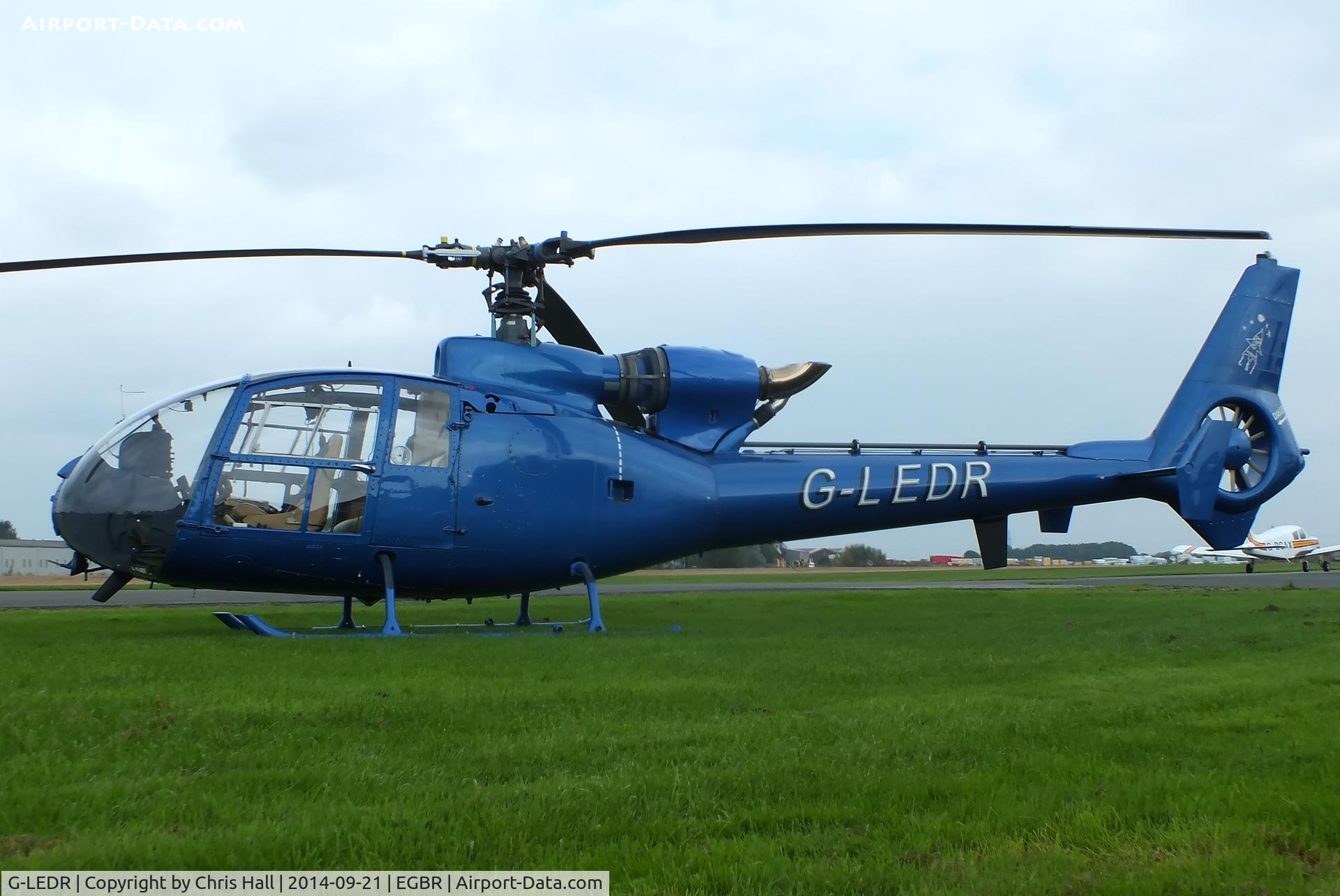 G-LEDR, 1973 Westland SA-341C Gazelle HT2 C/N 1081, at Breighton's Heli Fly-in, 2014