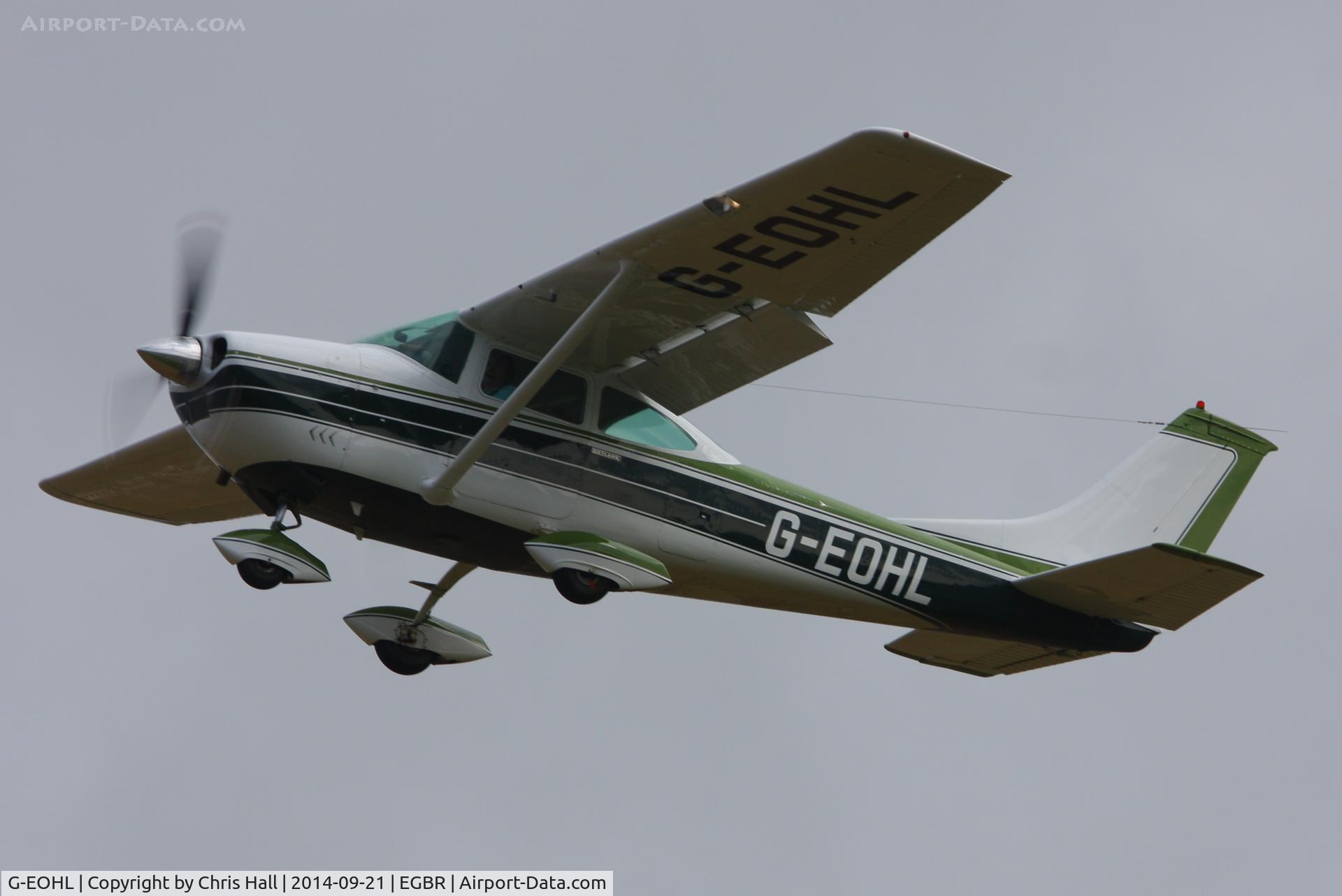 G-EOHL, 1968 Cessna 182L Skylane C/N 182-59279, at Breighton's Heli Fly-in, 2014