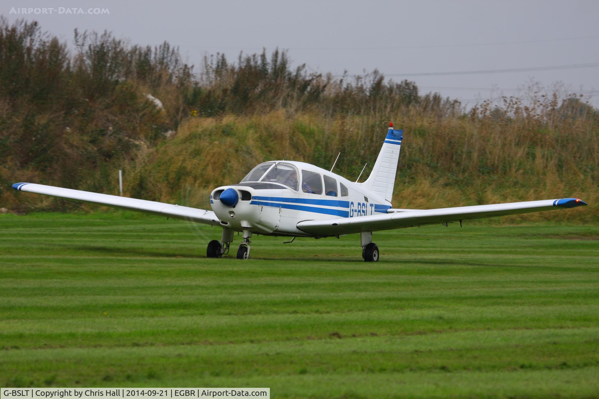 G-BSLT, 1980 Piper PA-28-161 Cherokee Warrior II C/N 28-8016303, at Breighton's Heli Fly-in, 2014