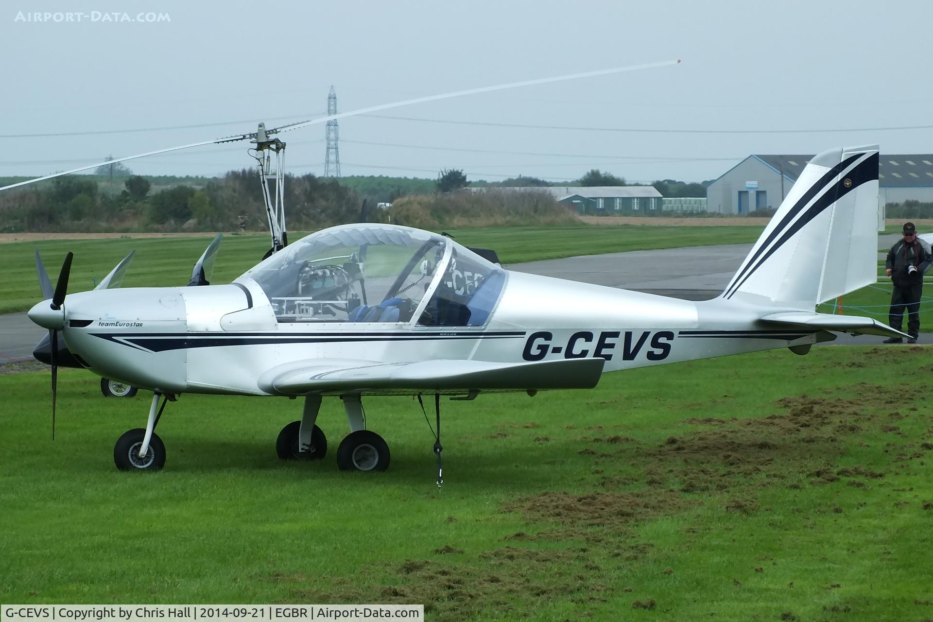 G-CEVS, 2007 Cosmik EV-97 TeamEurostar UK C/N 3102, at Breighton's Heli Fly-in, 2014
