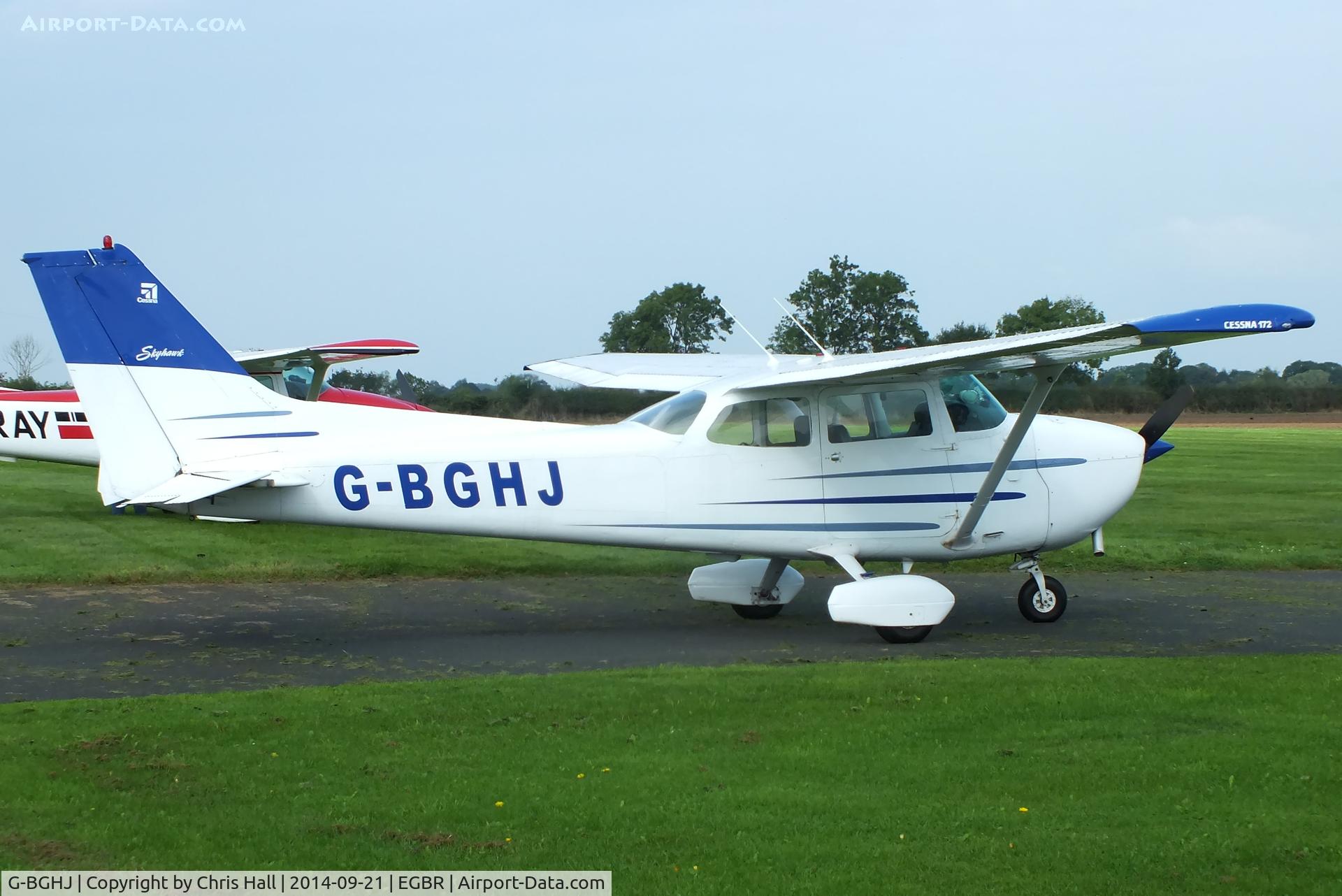 G-BGHJ, 1979 Reims F172N Skyhawk C/N 1777, at Breighton's Heli Fly-in, 2014