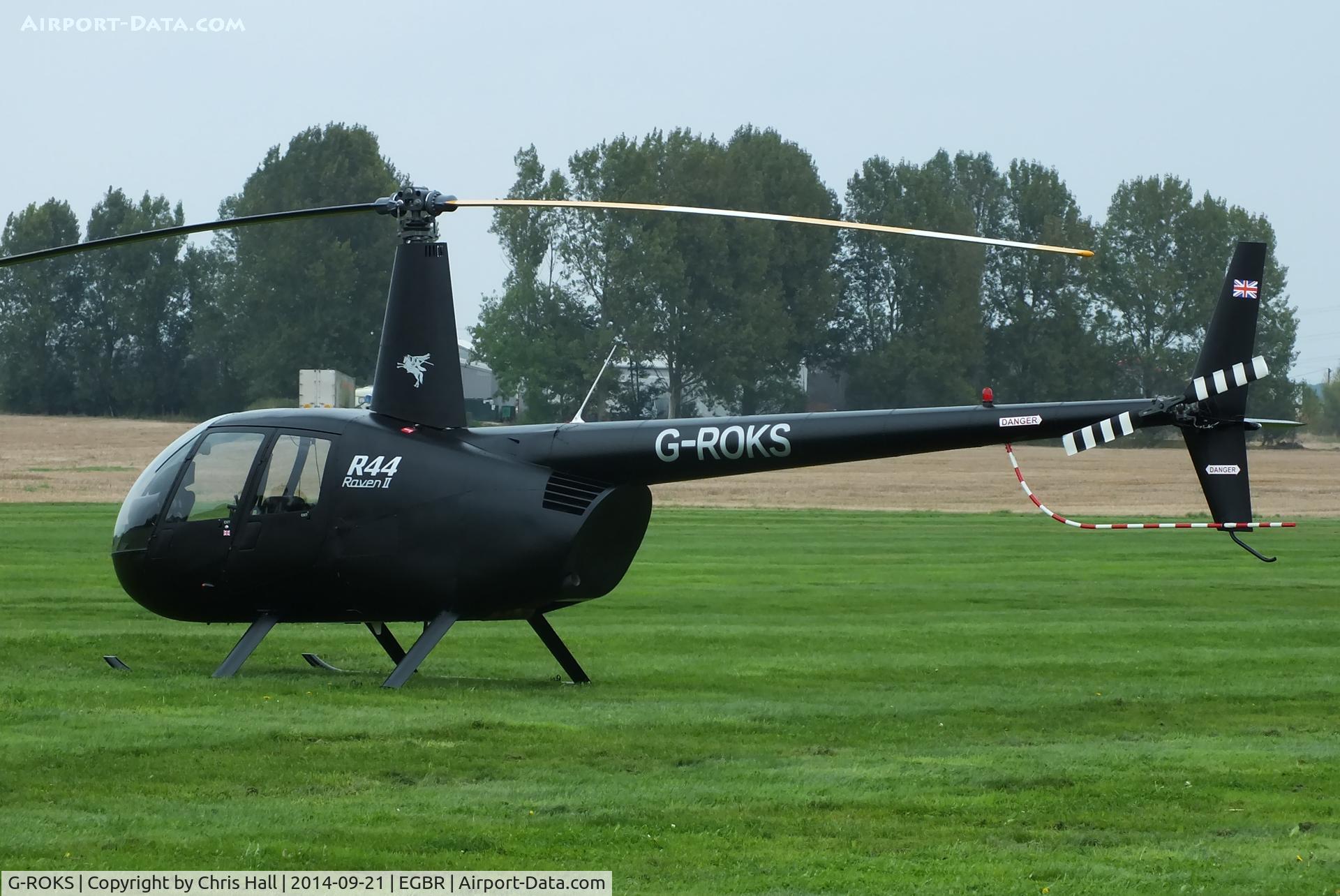 G-ROKS, 2004 Robinson R44 Raven II C/N 10325, at Breighton's Heli Fly-in, 2014