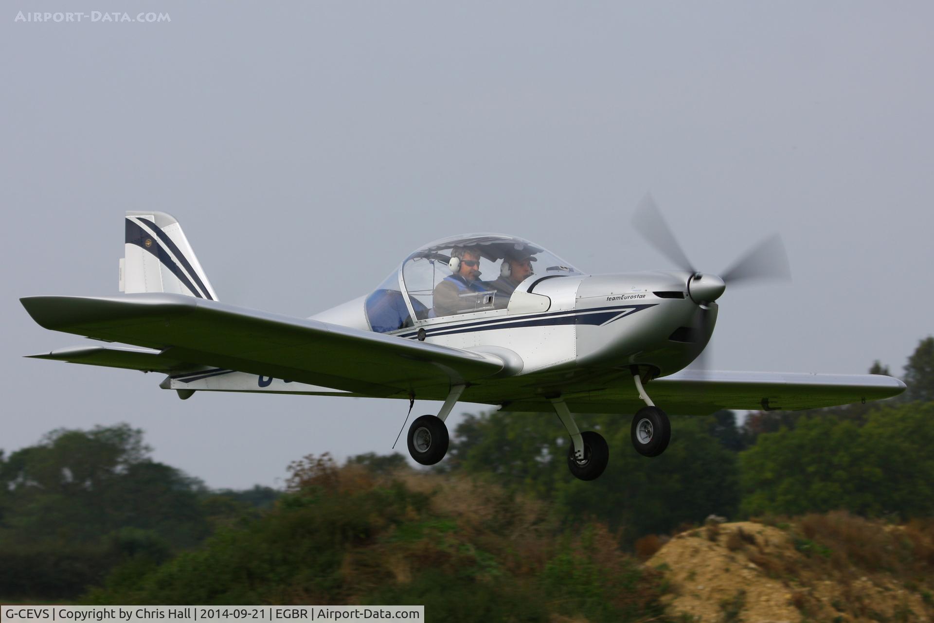 G-CEVS, 2007 Cosmik EV-97 TeamEurostar UK C/N 3102, at Breighton's Heli Fly-in, 2014