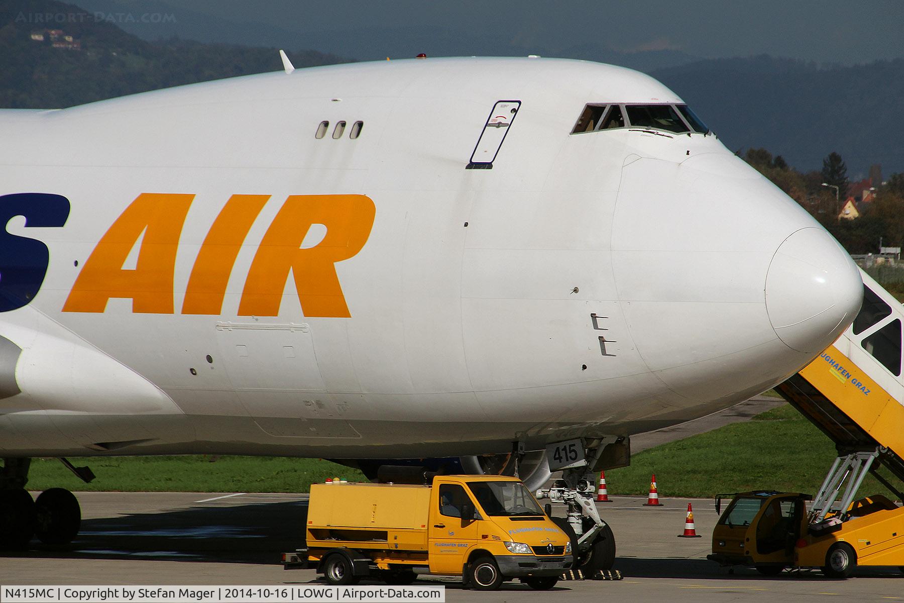 N415MC, 2002 Boeing 747-47UF C/N 32837, Atlas Air B747-400F @ GRZ