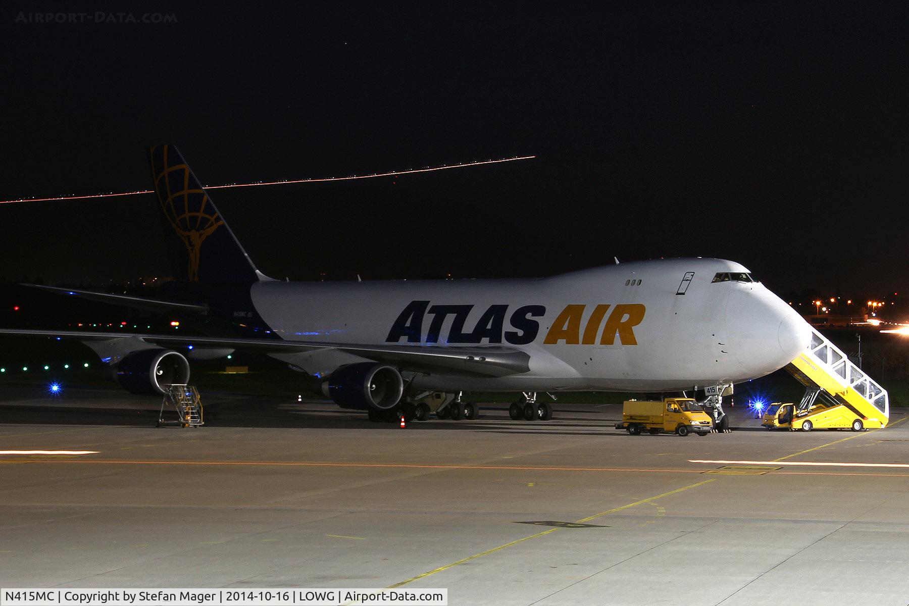 N415MC, 2002 Boeing 747-47UF C/N 32837, Atlas Air B747-400F @ GRZ