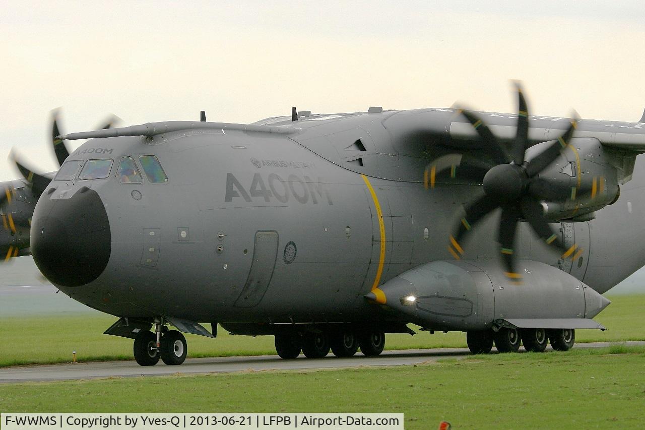 F-WWMS, 2010 Airbus A400M Atlas C/N 003, Airbus Military A-400M Atlas, Taxiing after landing, Paris-Le Bourget (LFPB-LBG) Air Show 2013