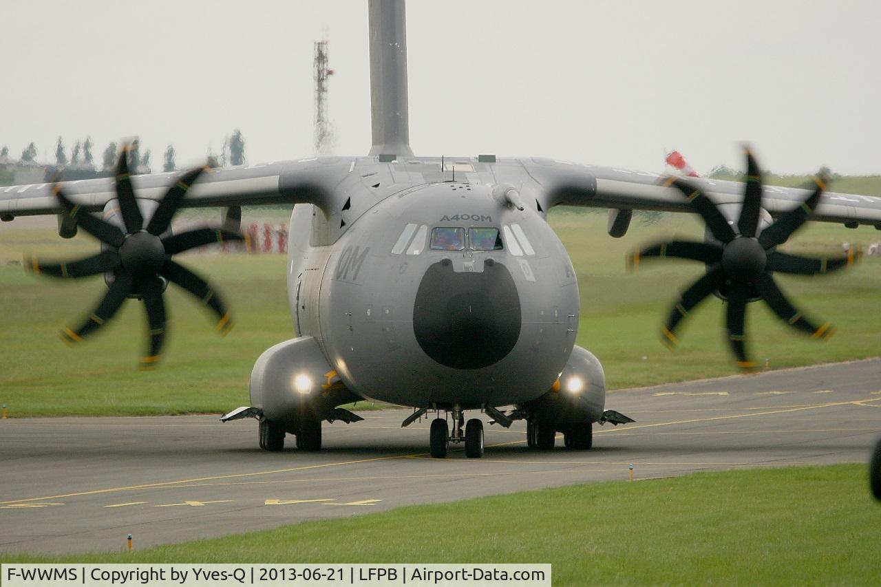 F-WWMS, 2010 Airbus A400M Atlas C/N 003, Airbus Military A-400M Atlas, Taxiing after landing, Paris-Le Bourget (LFPB-LBG) Air Show 2013
