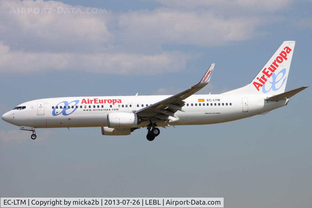 EC-LTM, 2012 Boeing 737-85P C/N 36591, Landing