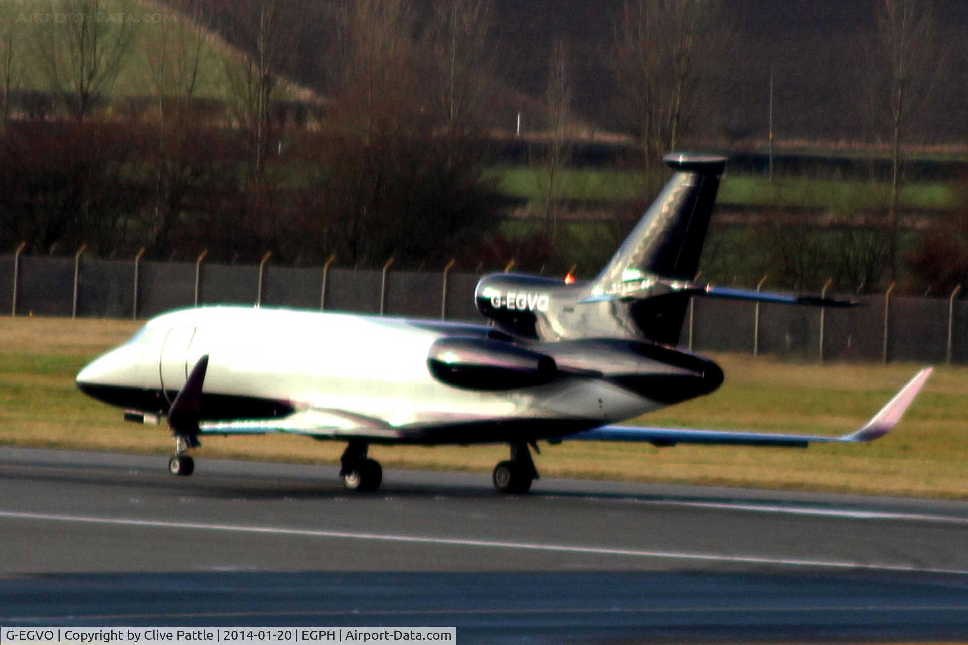 G-EGVO, 2005 Dassault Falcon 900EX C/N 151, Departing from Edinburgh EGPH