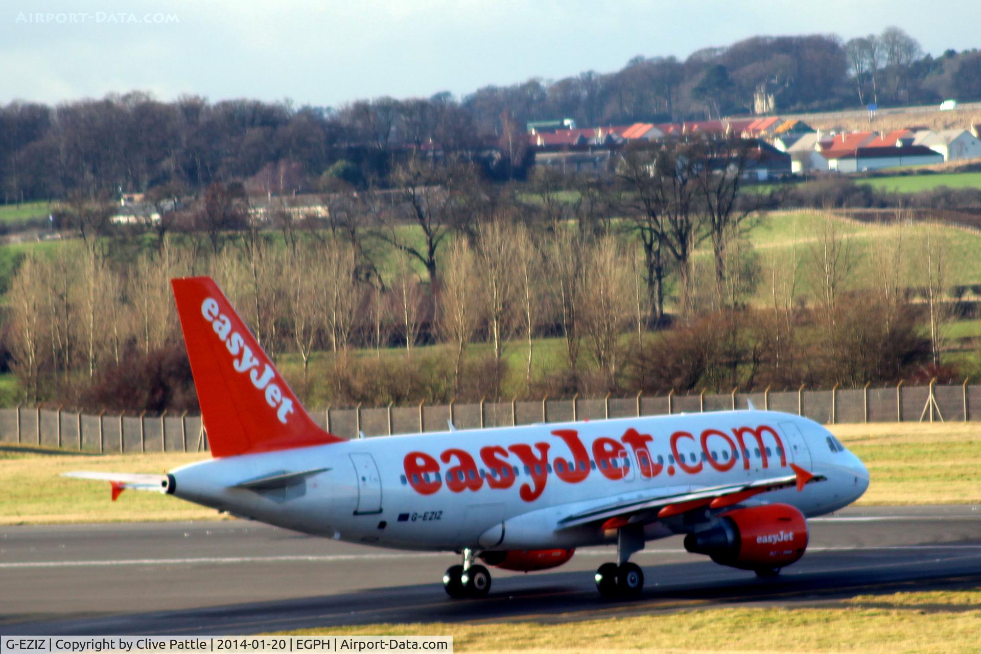 G-EZIZ, 2005 Airbus A319-111 C/N 2646, Taxy for take-off from Edinburgh EGPH