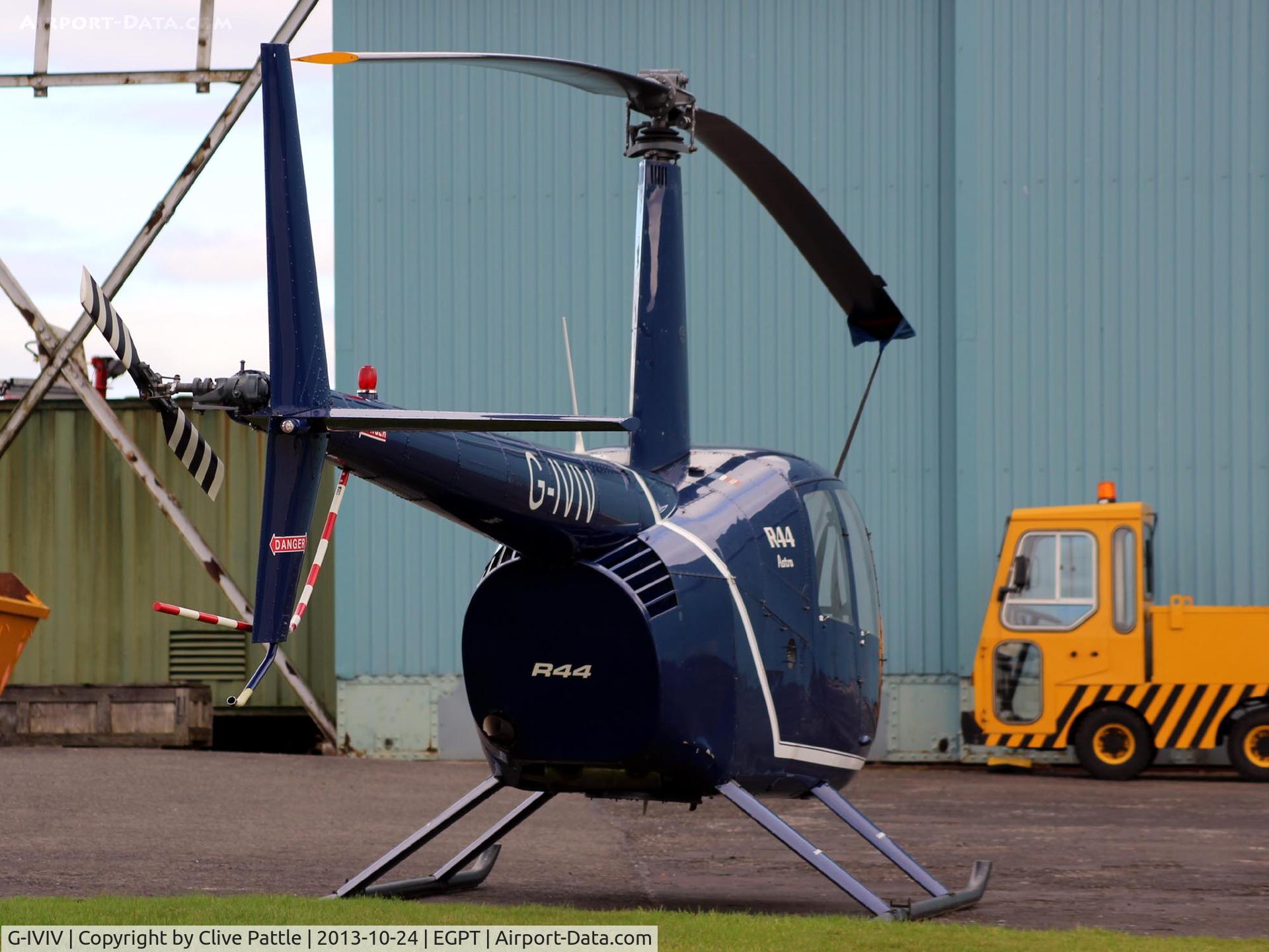 G-IVIV, 1993 Robinson R44 Astro C/N 0016, Rear end at Perth EGPT