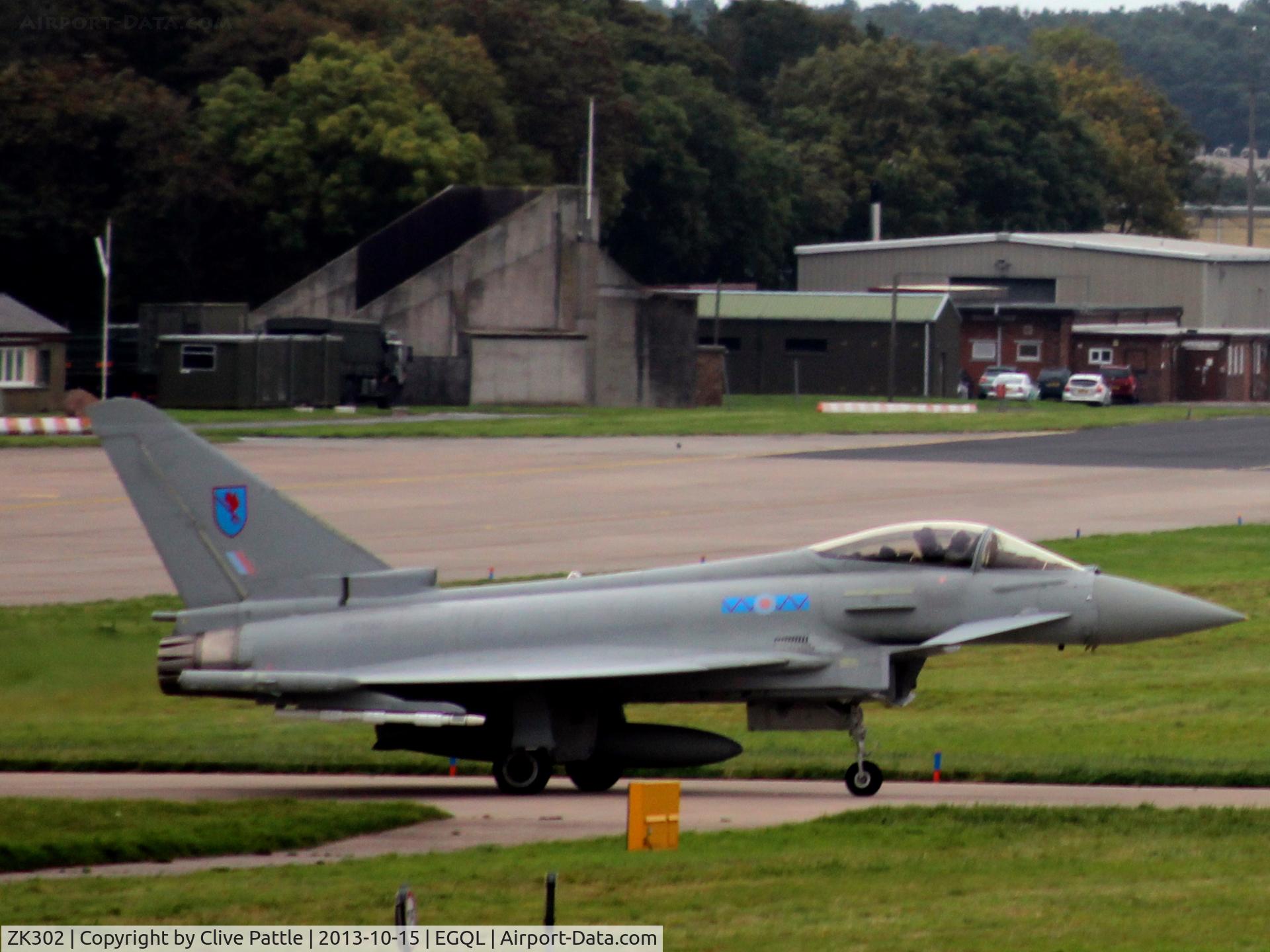 ZK302, 2009 Eurofighter EF-2000 Typhoon FGR4 C/N BS054, Taxy for take-off at Leuchars
