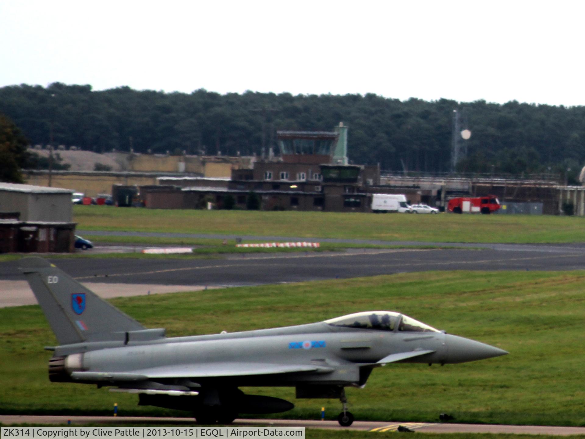 ZK314, 2011 Eurofighter EF-2000 Typhoon FGR4 C/N BS071/285, Departing Leuchars
