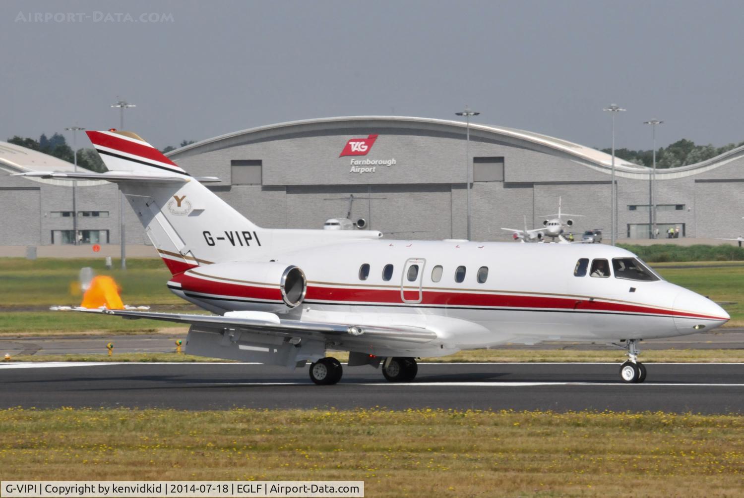 G-VIPI, 1992 British Aerospace 125-800B C/N 258222, Executive arrival.