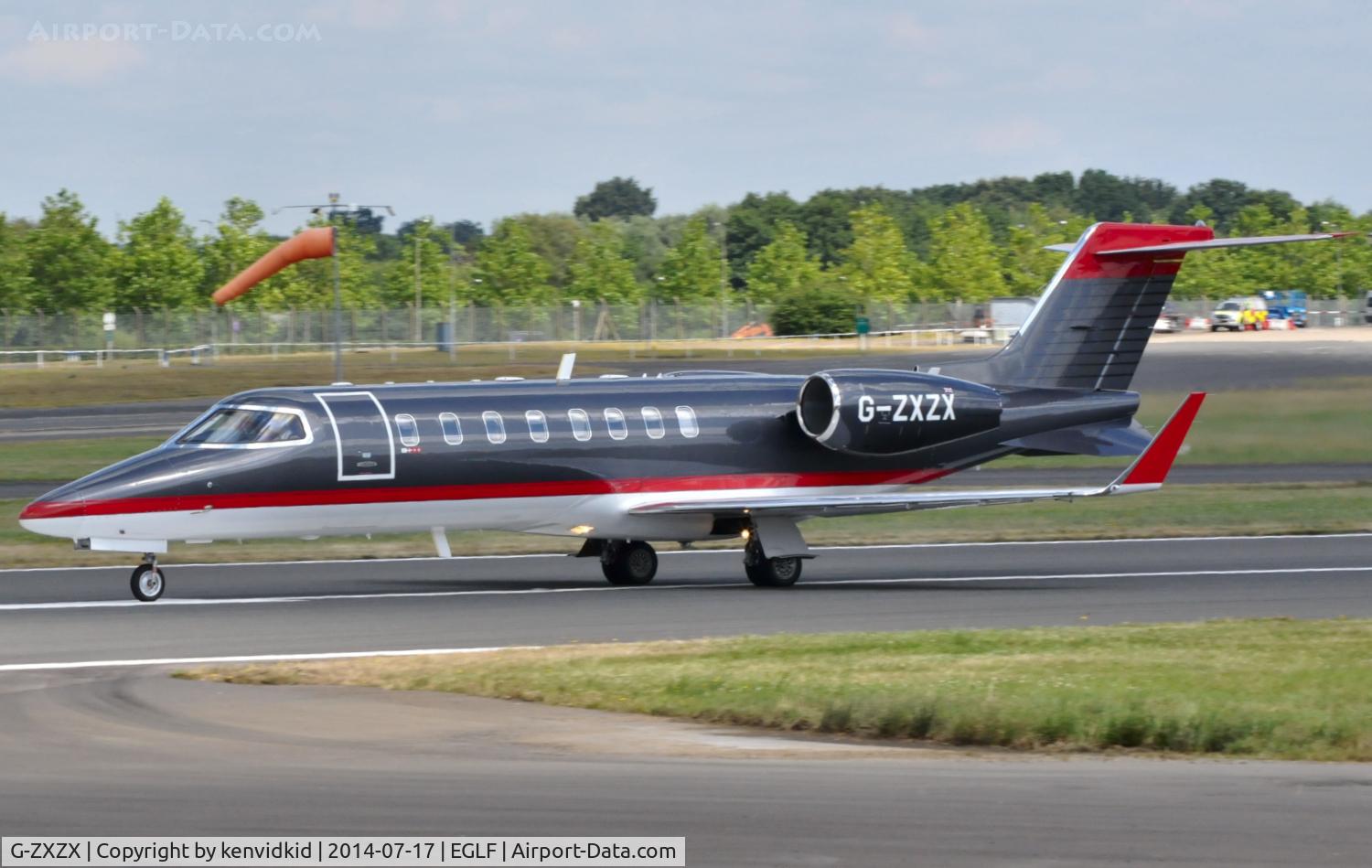 G-ZXZX, 2001 Learjet 45 C/N 45-005, GAMA Aviation departure.