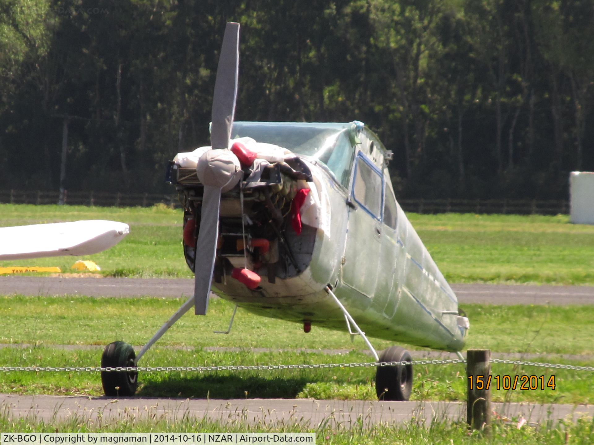 ZK-BGO, Cessna 180 C/N 31183, not flying today