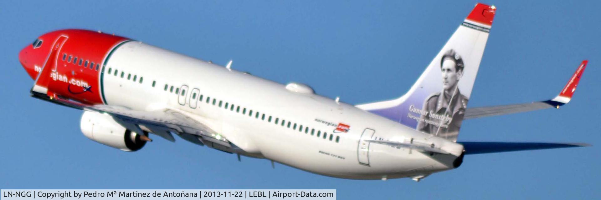 LN-NGG, 2012 Boeing 737-8JP C/N 39018, El Prat - barcelona