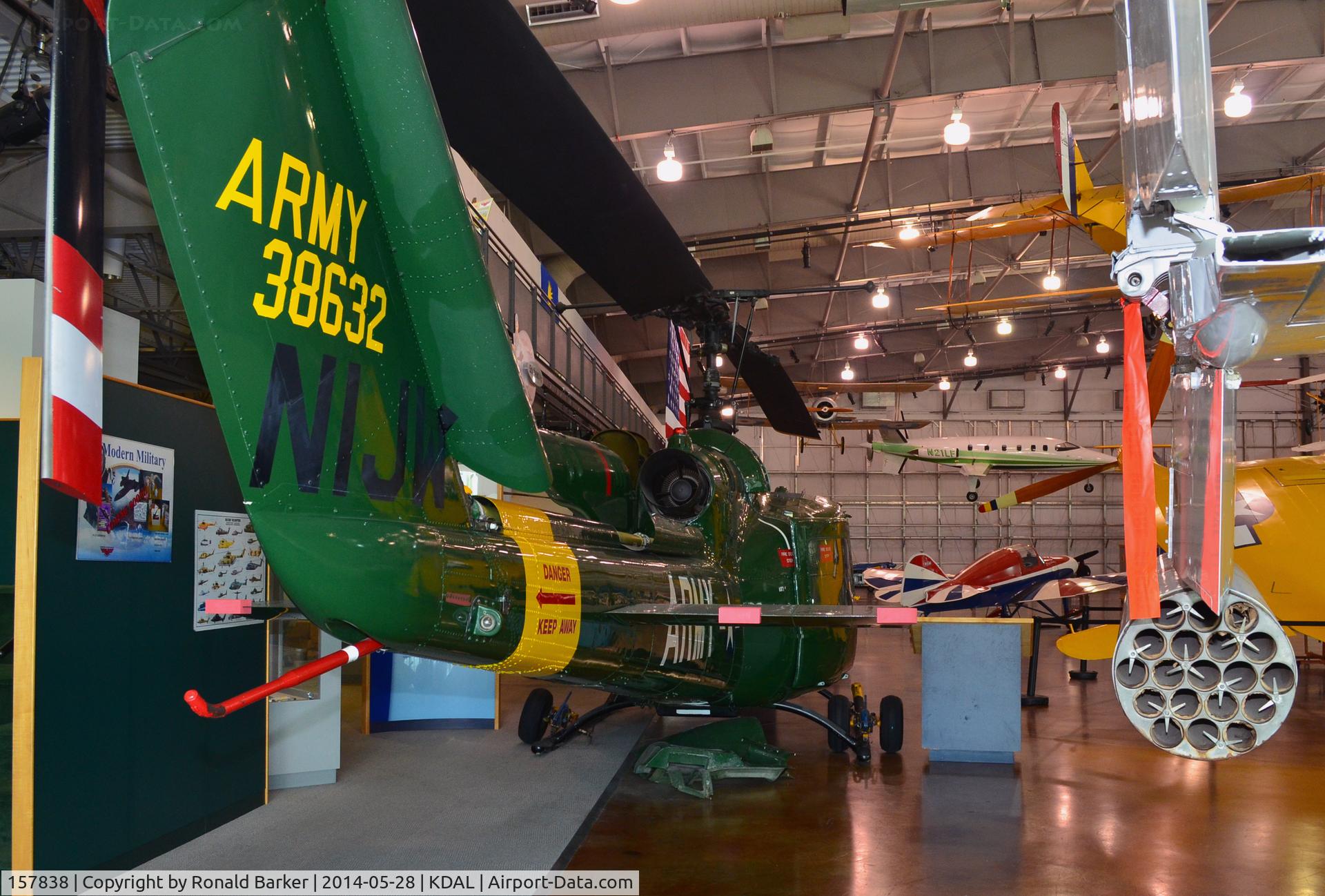 157838, Bell TH-1L Iroquois C/N 6433, Frontiers of Flight Museum DAL Shown as N1JW and 63-8632