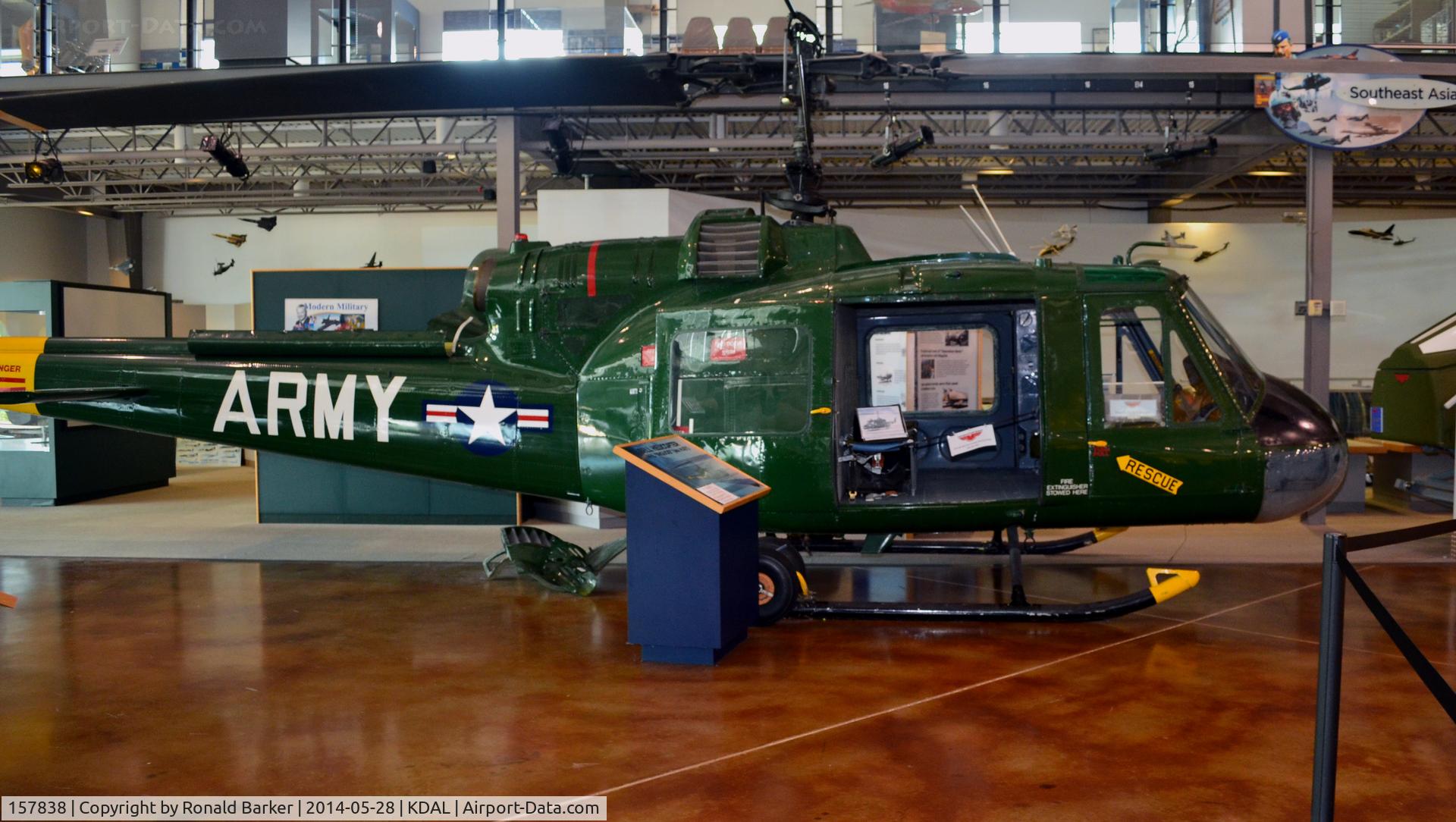157838, Bell TH-1L Iroquois C/N 6433, Frontiers of Flight Museum DAL shown as N1JW and 63-8632