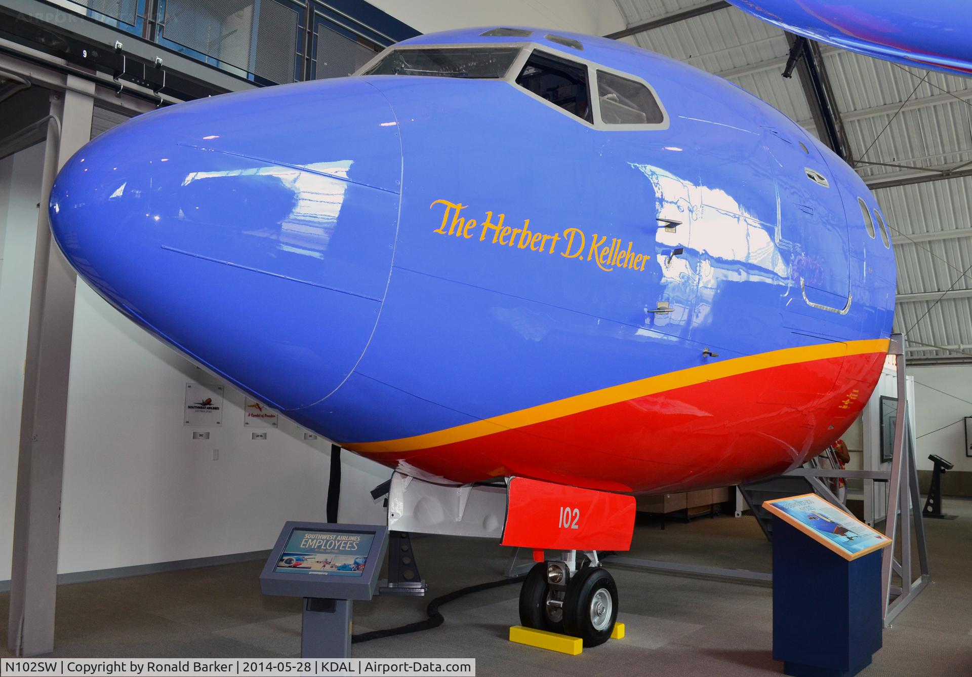 N102SW, 1984 Boeing 737-2H4 C/N 23108, Frontiers of Flight Museum DAL