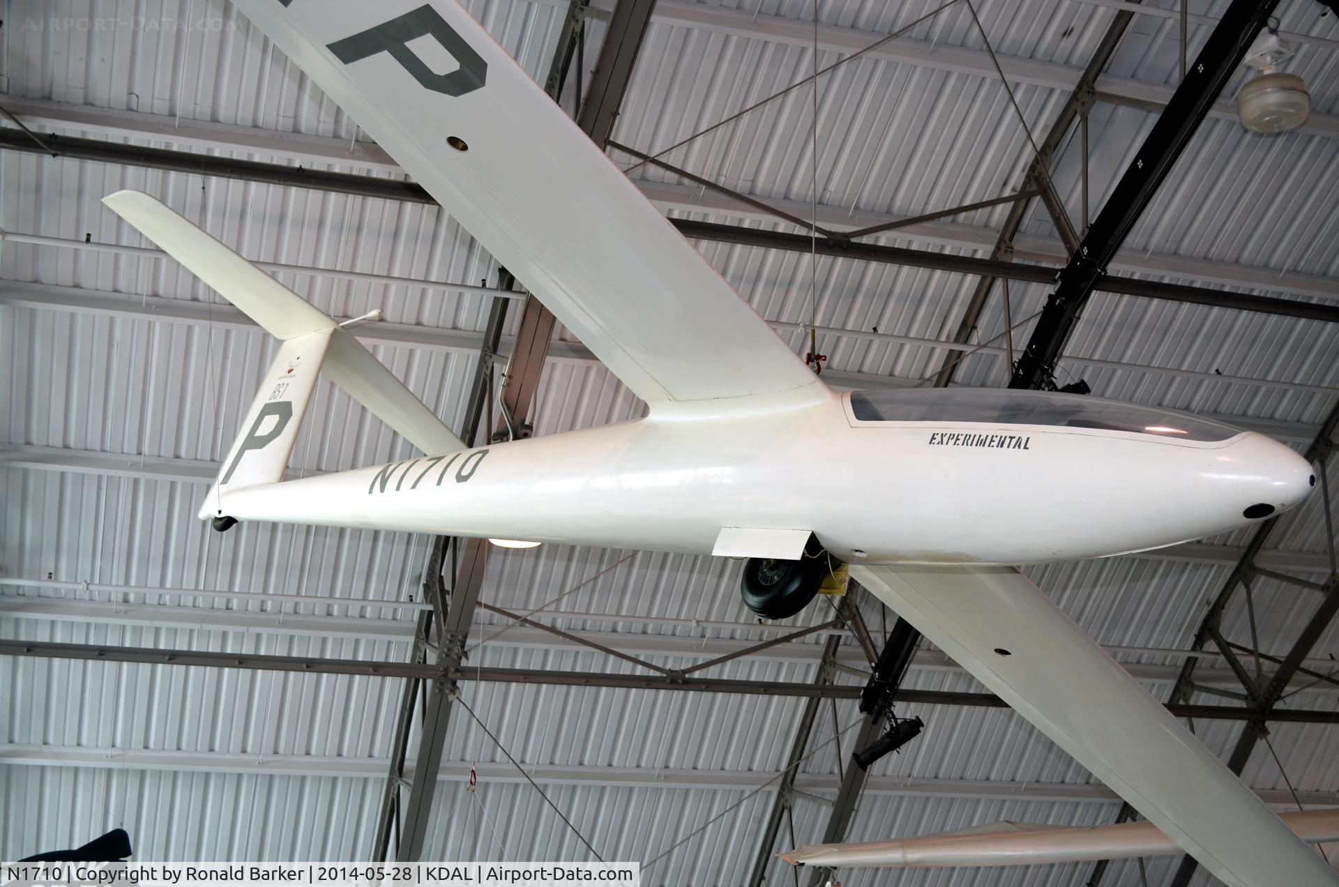 N1710, 1967 Glasflugel BS-1 C/N 9, Frontiers of Flight Museum DAL
