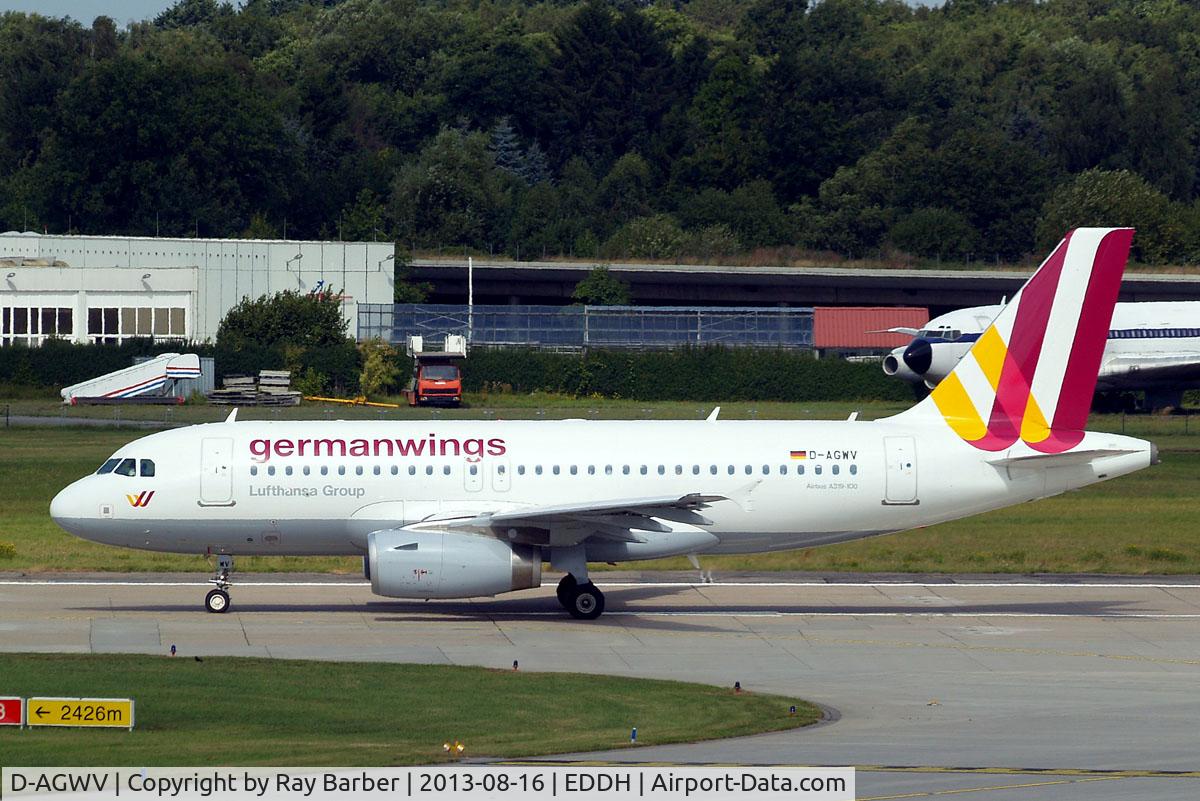 D-AGWV, 2013 Airbus A319-132 C/N 5467, D-AGWV   Airbus A319-132 [5467] (Germanwings) Hamburg-Fuhlsbuettel~D 16/08/2013