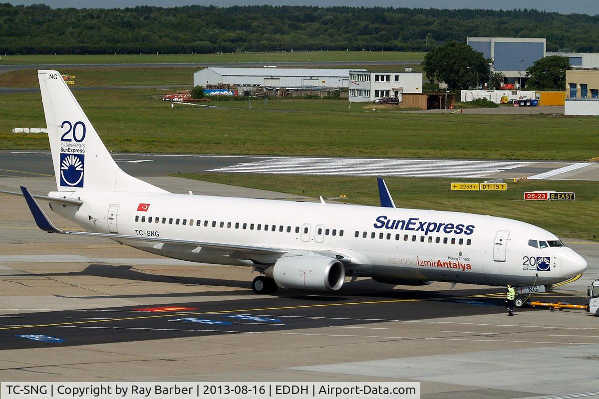 TC-SNG, 2008 Boeing 737-8HC C/N 36530, Boeing 737-8HC [36530] (SunExpress) Hamburg-Fuhlsbuettel~D 16/08/2013