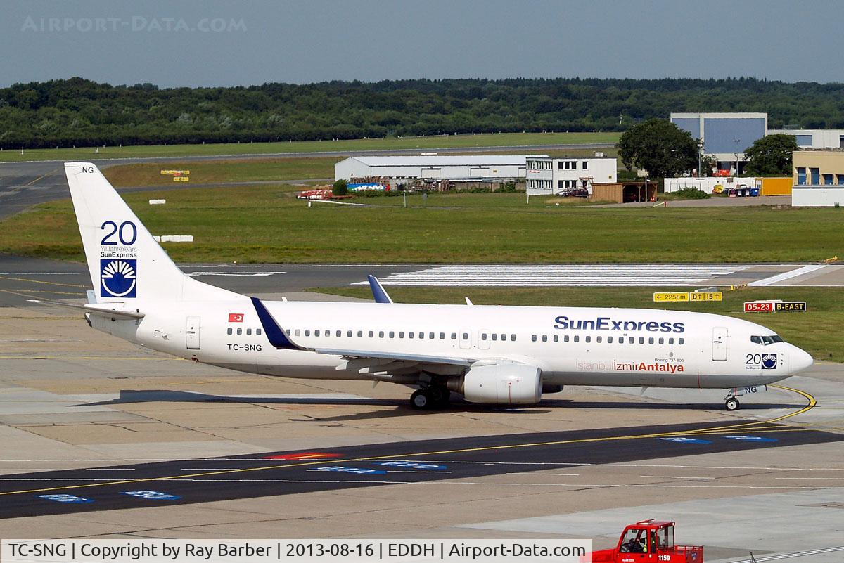 TC-SNG, 2008 Boeing 737-8HC C/N 36530, Boeing 737-8HC [36530] (SunExpress) Hamburg-Fuhlsbuettel~D 16/08/2013