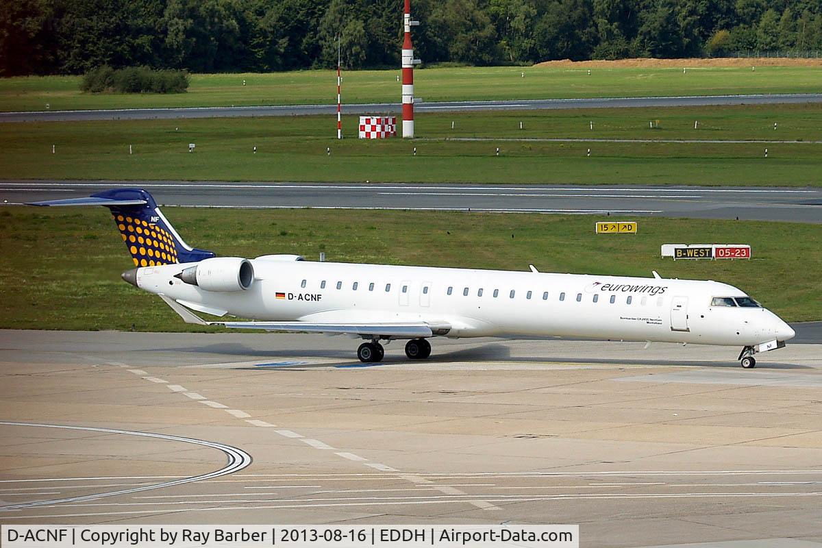 D-ACNF, 2009 Bombardier CRJ-900 (CL-600-2D24) C/N 15243, Canadair CRJ- 900LR [15243] (Lufthansa Regional/Eurowings) Hamburg-Fuhlsbuettel~D 16/08/2013