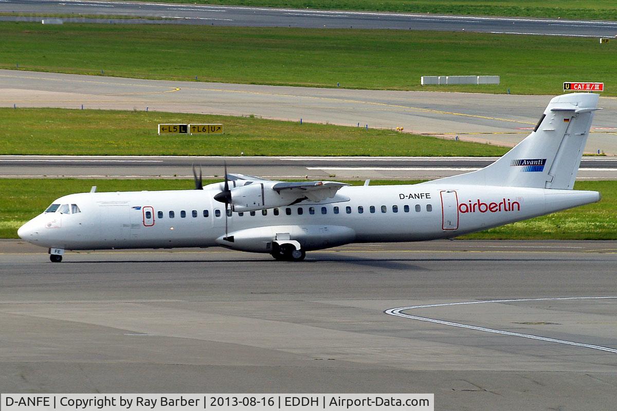 D-ANFE, 1992 ATR 72-202F C/N 294, ATR-72-202 [294] (Air Berlin/Avanti Air) Hamburg-Fuhlsbuettel~D 16/08/2013