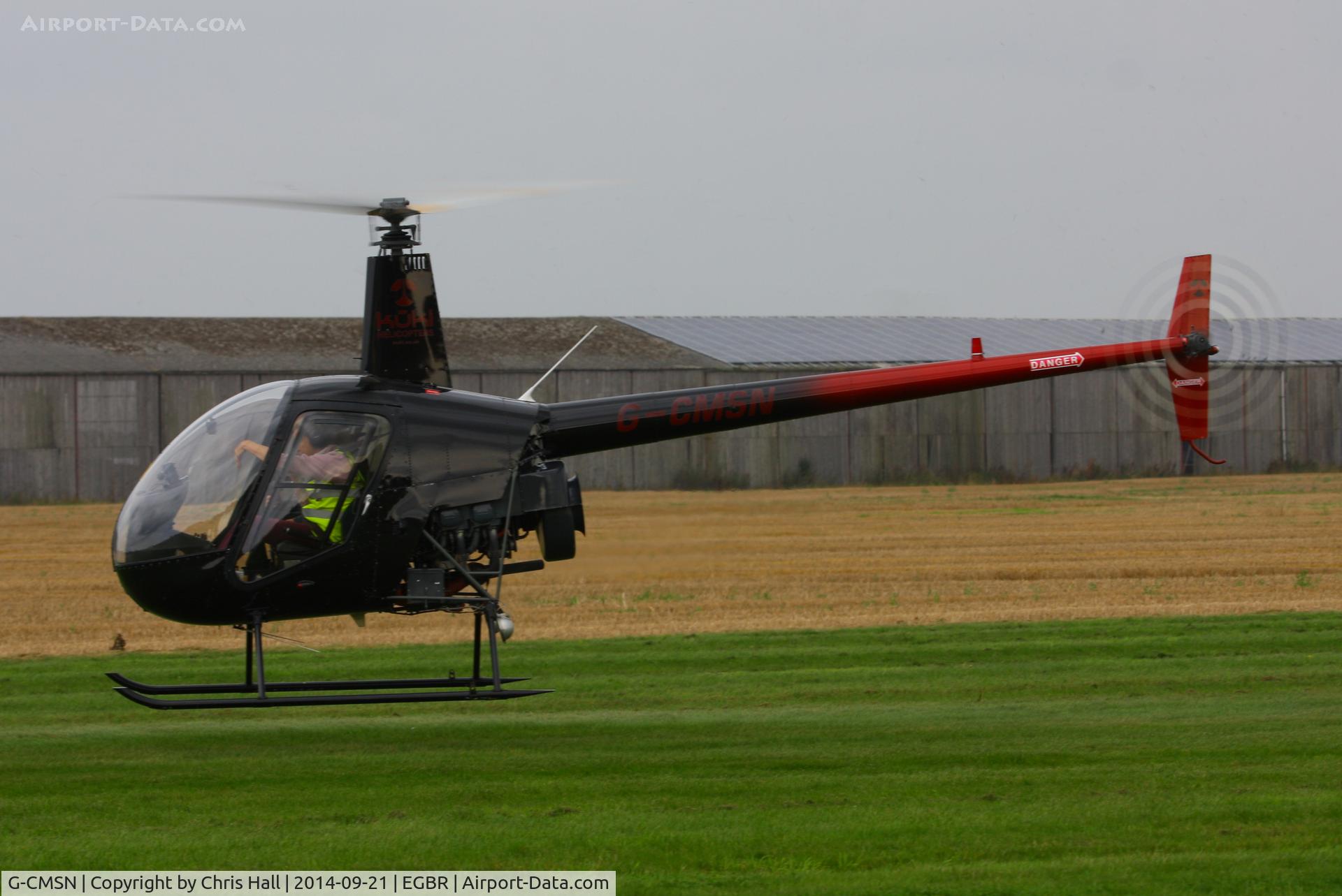 G-CMSN, 1991 Robinson R22 Beta C/N 1669, at Breighton's Heli Fly-in, 2014