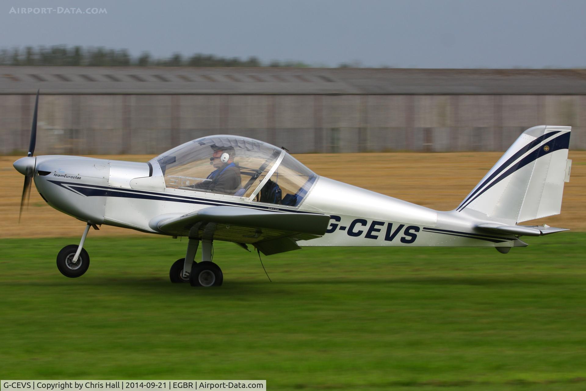 G-CEVS, 2007 Cosmik EV-97 TeamEurostar UK C/N 3102, at Breighton's Heli Fly-in, 2014