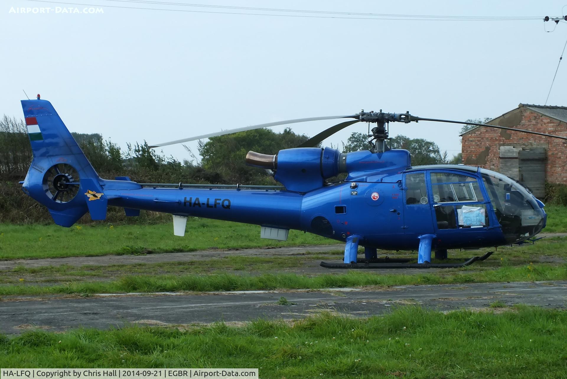 HA-LFQ, 1980 Aerospatiale SA-342L Gazelle C/N 1854, at Breighton's Heli Fly-in, 2014