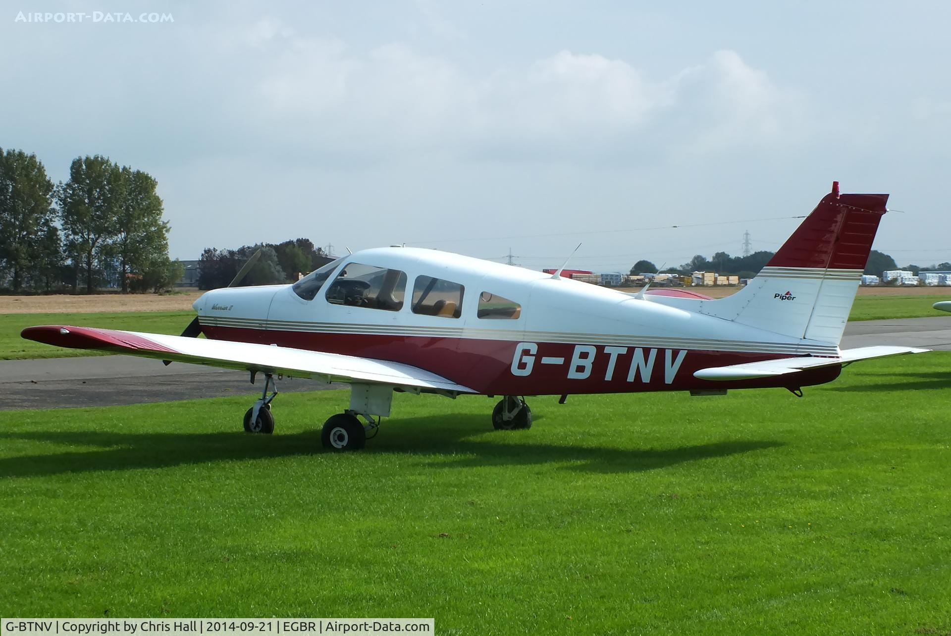 G-BTNV, 1978 Piper PA-28-161 Cherokee Warrior II C/N 28-7816590, at Breighton's Heli Fly-in, 2014