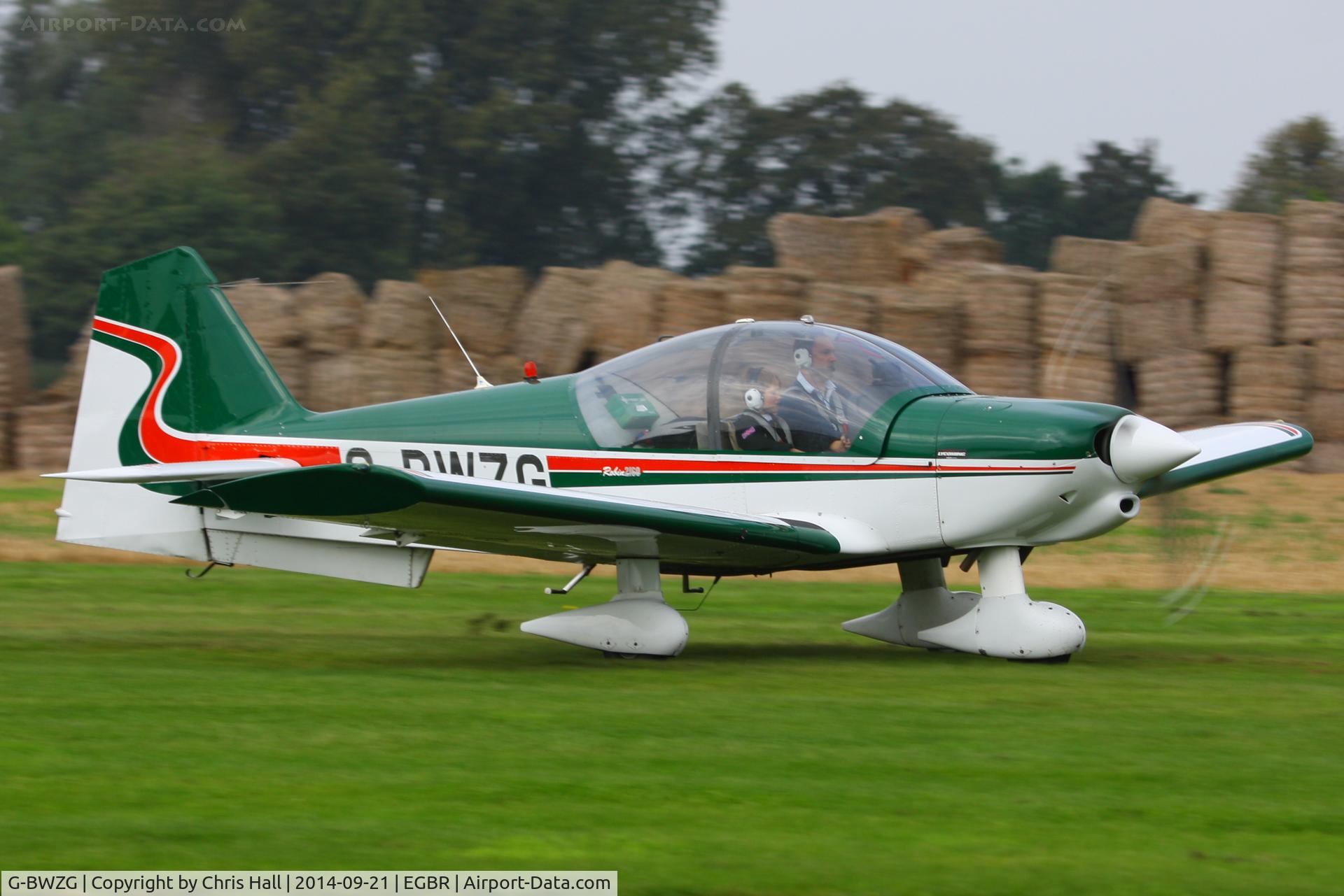 G-BWZG, 1997 Robin R-2160 Alpha Sport C/N 311, at Breighton's Heli Fly-in, 2014
