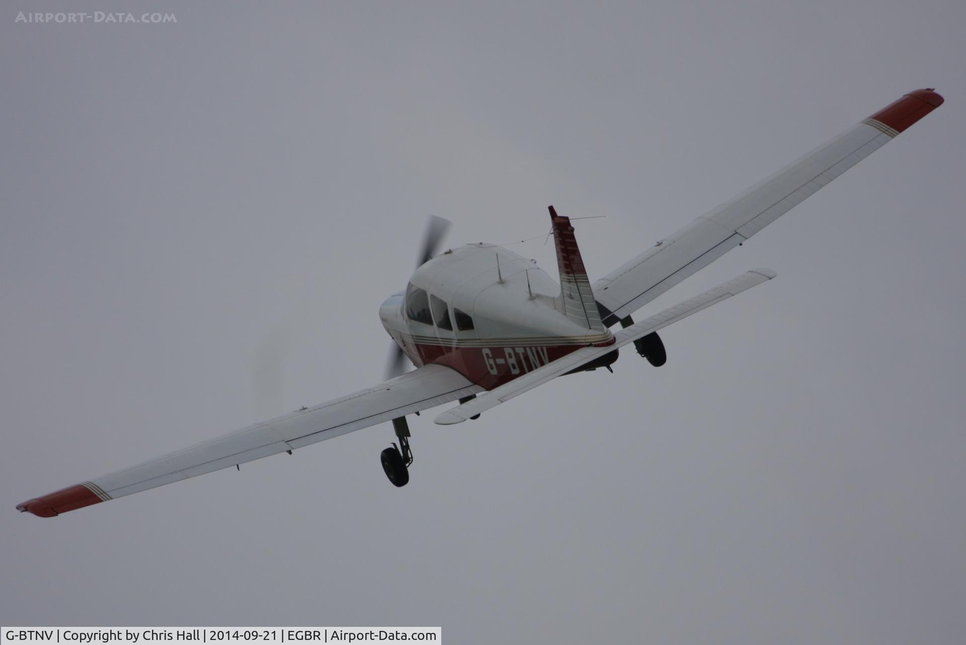 G-BTNV, 1978 Piper PA-28-161 Cherokee Warrior II C/N 28-7816590, at Breighton's Heli Fly-in, 2014