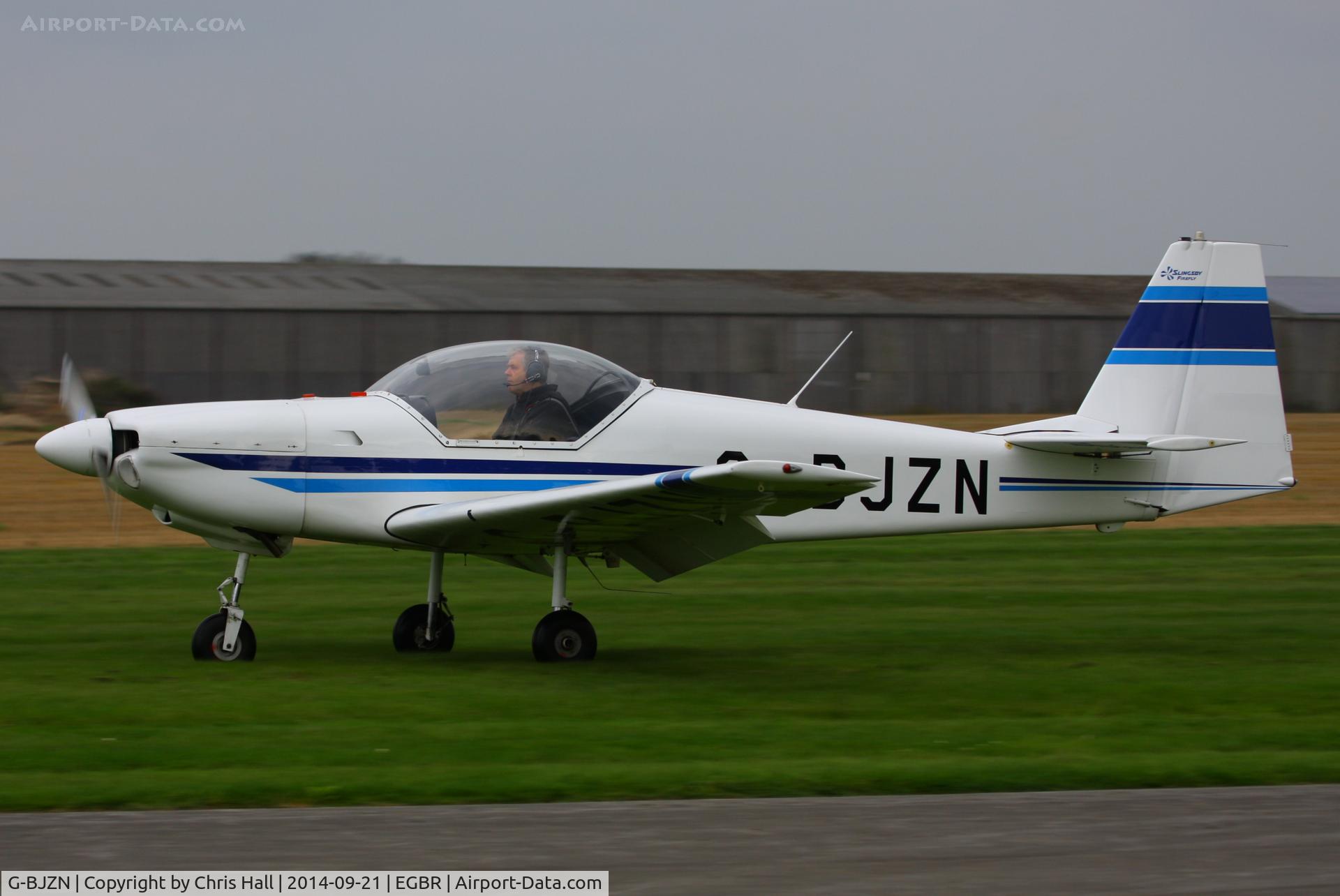 G-BJZN, 1982 Slingsby T-67A Firefly C/N 1997, at Breighton's Heli Fly-in, 2014