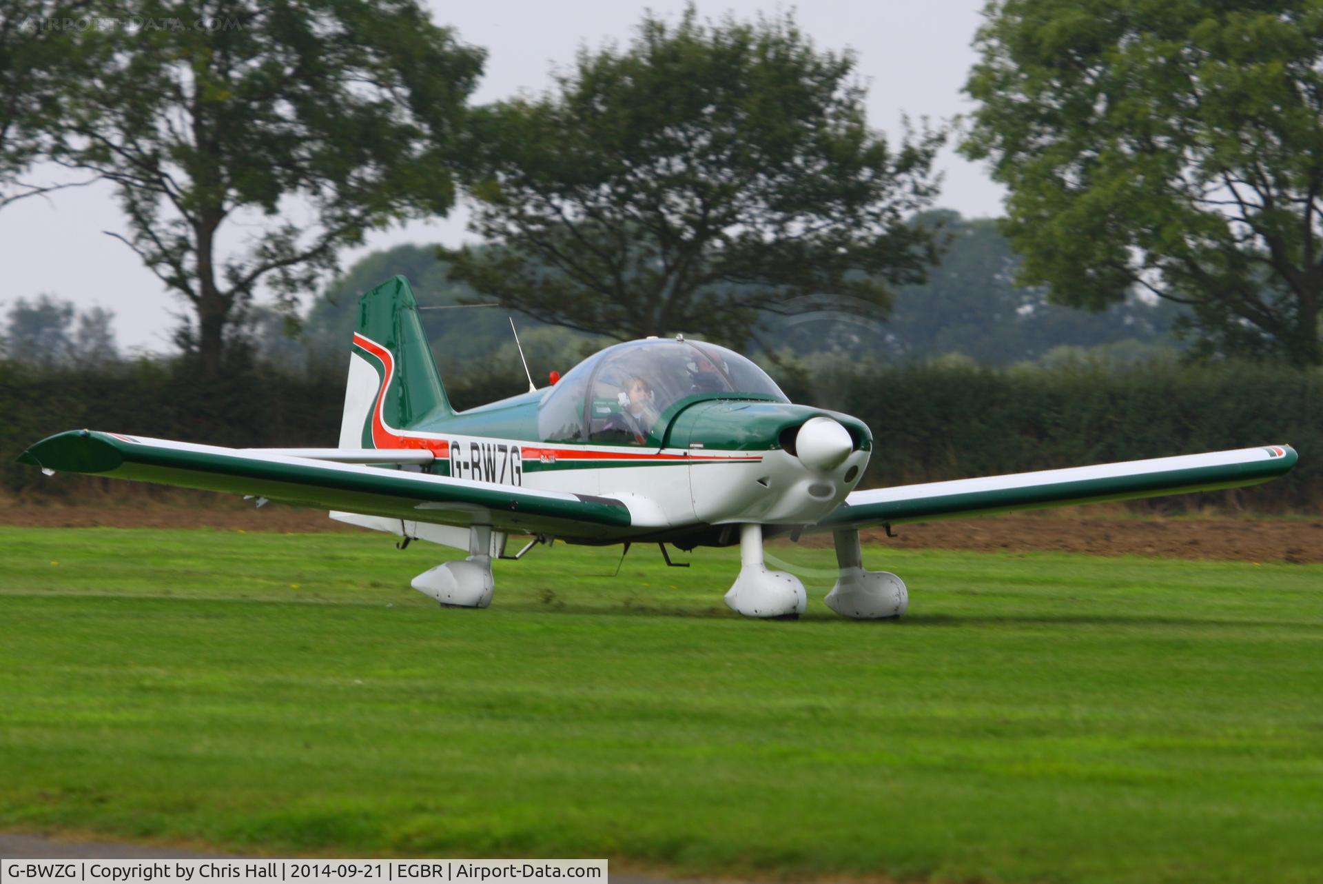 G-BWZG, 1997 Robin R-2160 Alpha Sport C/N 311, at Breighton's Heli Fly-in, 2014