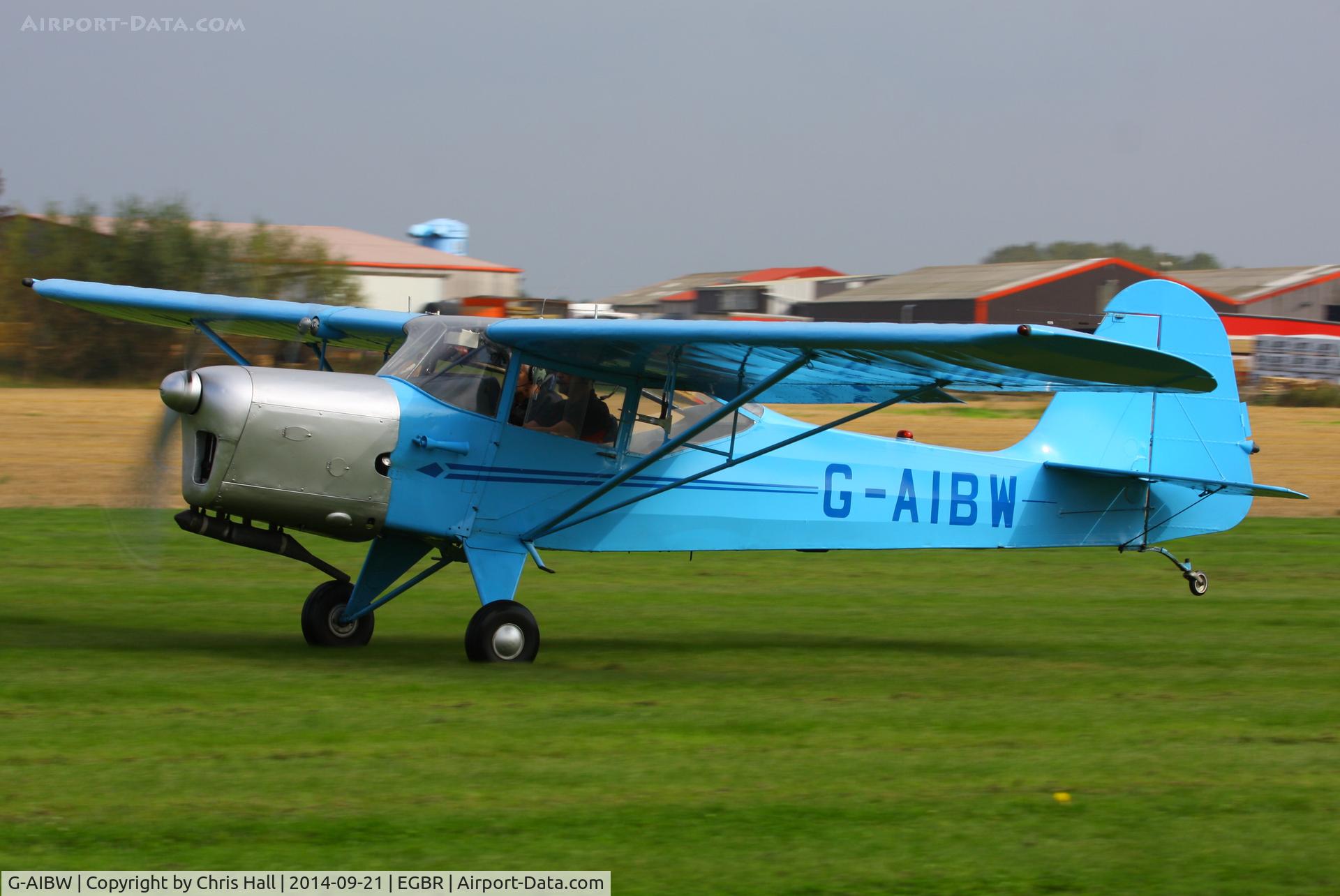 G-AIBW, 1946 Auster J-1N Alpha C/N 2158, at Breighton's Heli Fly-in, 2014