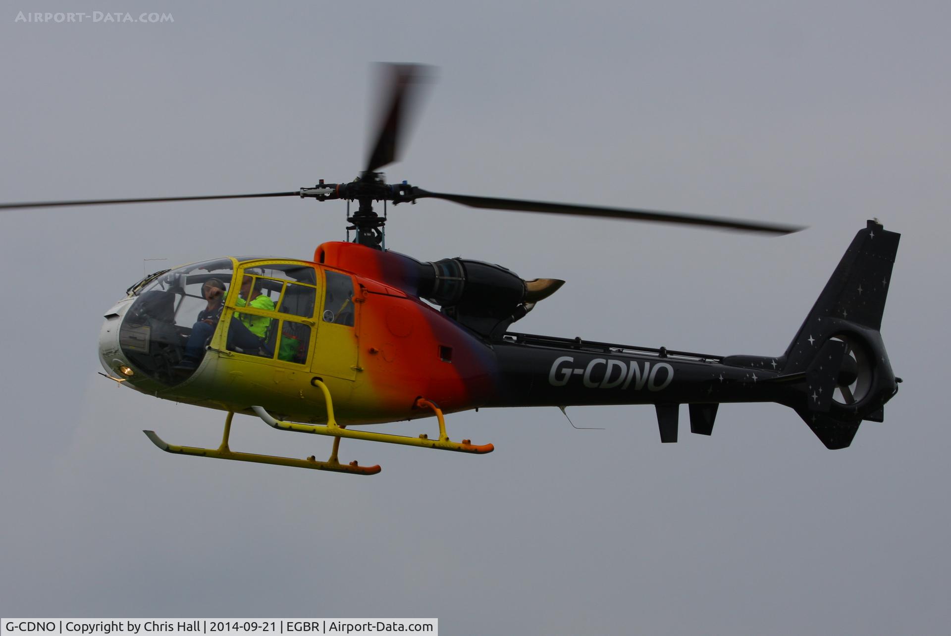 G-CDNO, 1975 Westland SA-341B Gazelle AH1 C/N 1385, at Breighton's Heli Fly-in, 2014