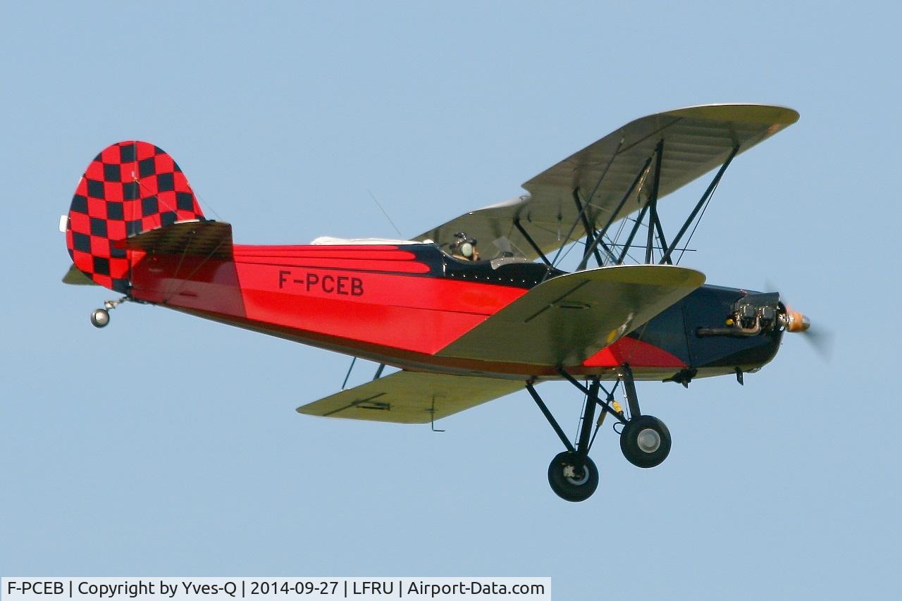 F-PCEB, Hatz CB-1 C/N 639, Hatz CB-1, Solo display, Morlaix-Ploujean airport (LFRU-MXN) air show in september 2014