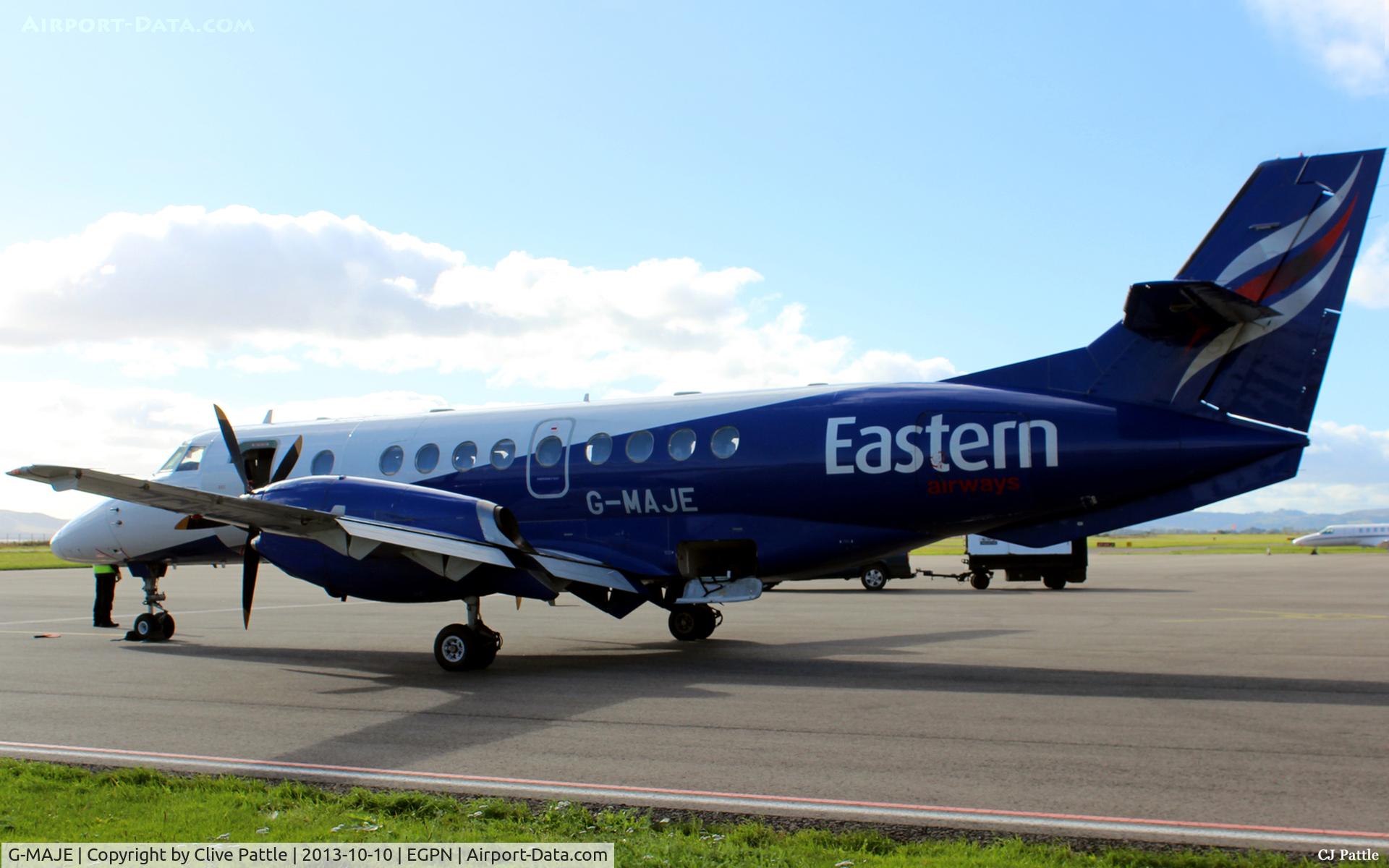 G-MAJE, 1992 British Aerospace Jetstream 41 C/N 41007, On duty at Dundee Riverside EGPN