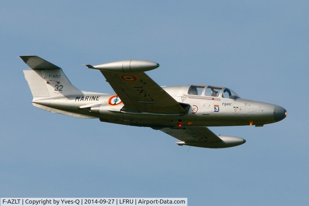 F-AZLT, 1958 Morane-Saulnier MS.760 Paris I C/N 32, Morane-Saulnier MS-760A, Solo display, Morlaix-Ploujean airport (LFRU-MXN) air show in september 2014