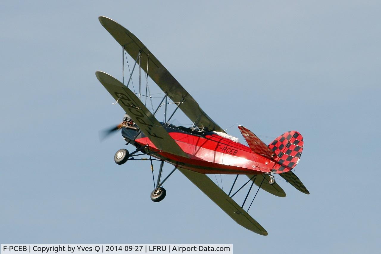F-PCEB, Hatz CB-1 C/N 639, Hatz CB-1, Solo display, Morlaix-Ploujean airport (LFRU-MXN) air show in september 2014