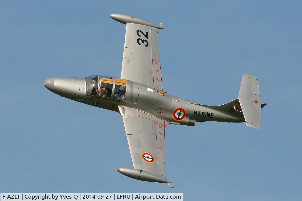 F-AZLT, 1958 Morane-Saulnier MS.760 Paris I C/N 32, Morane-Saulnier MS-760A, Solo display, Morlaix-Ploujean airport (LFRU-MXN) air show in september 2014