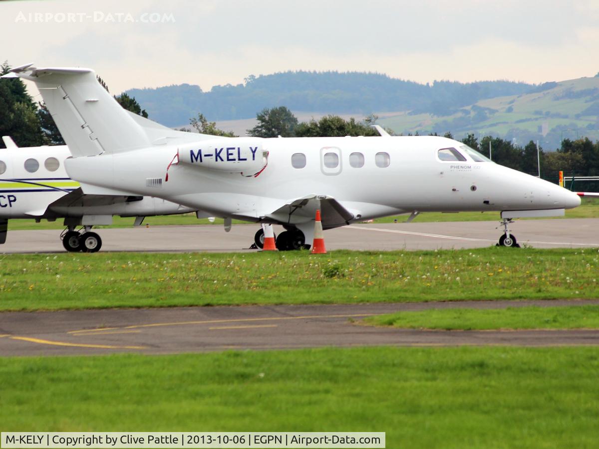 M-KELY, 2009 Embraer EMB-500 Phenom 100 C/N 50000040, Parked up at Dundee Riverside EGPN
