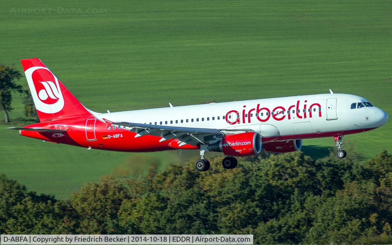 D-ABFA, 2009 Airbus A320-214 C/N 4101, on final RW09, inbound from Palma