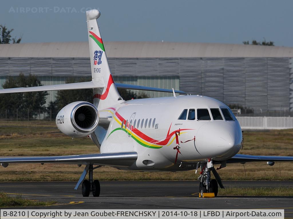 B-8210, 2014 Dassault Falcon 2000S C/N 721, Deer Jet introduces the first Falcon 2000S Business Jet to China. The 3,350 nm 2000S will bring spacious comfort and superior connectivity to Deer Jet’s customers, equipped with exclusive refinements such as the BMW Design Works styled cabin. The new Deer